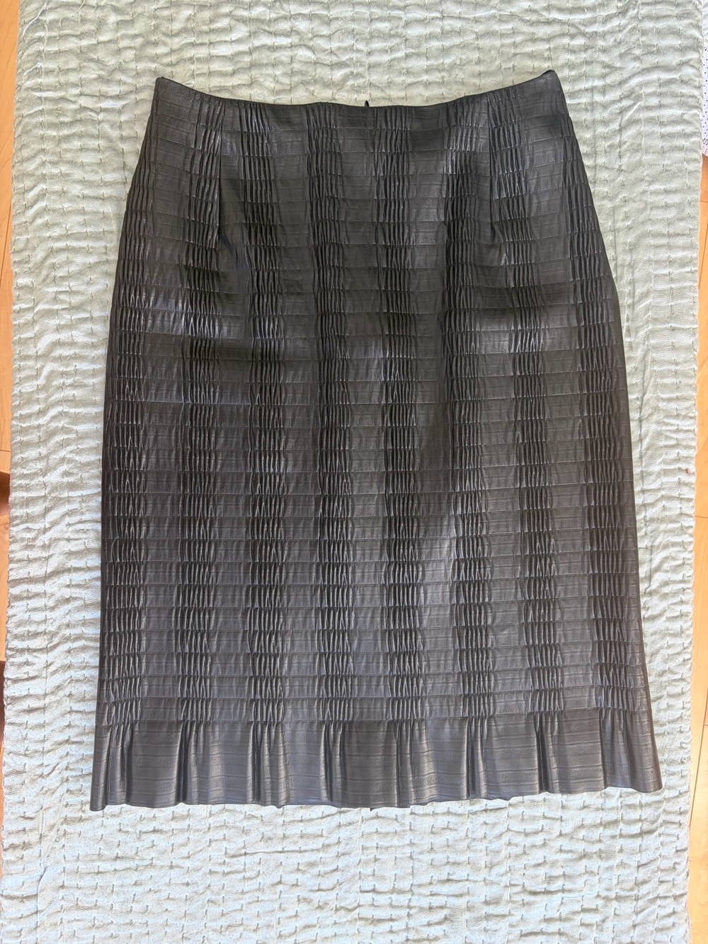 Georges Rech Women's faux leather Skirt Black Size 38 Like New
